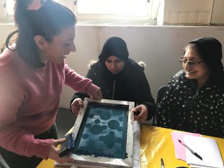screen printing with members