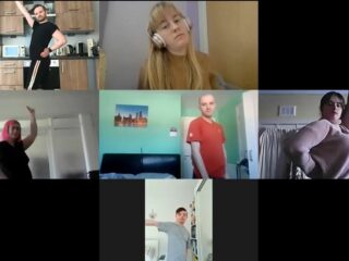Image is of 6 people dancing